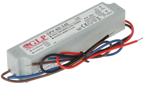 HAKKURIVIRTALÄHDE 24V/2.5A/GPV-MINI