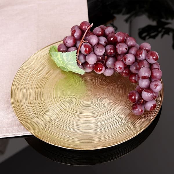 Desserttallerken glas gylden 21 cm