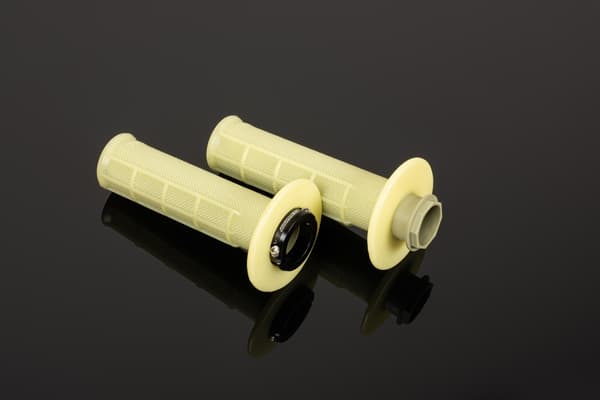Renthal MX R-works lock-ON håndtag aramid (halvvaffel) creme