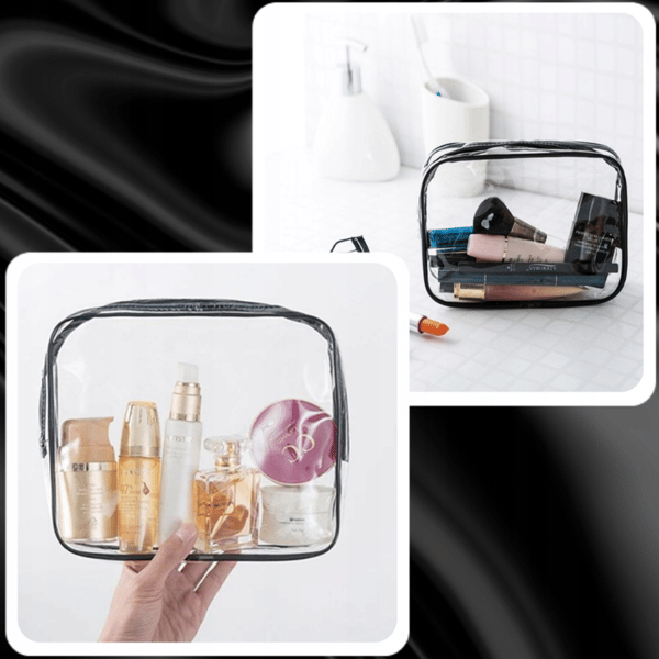 TRANSPARENT REJSEKOSMETIKTASKE TIL FLY