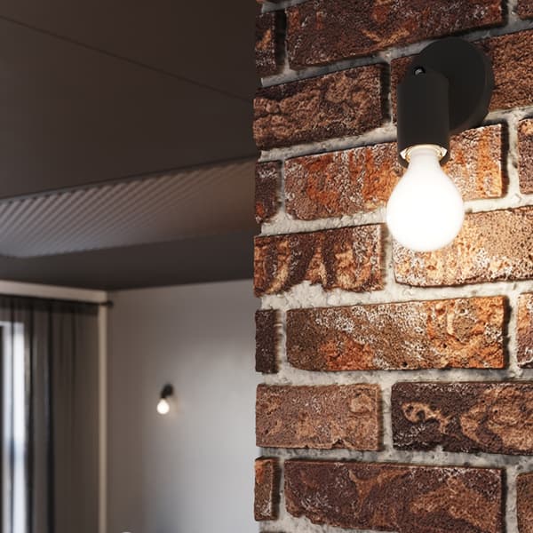 Loftlampe Fornes 3 E27 Sort Sollux SL.1122