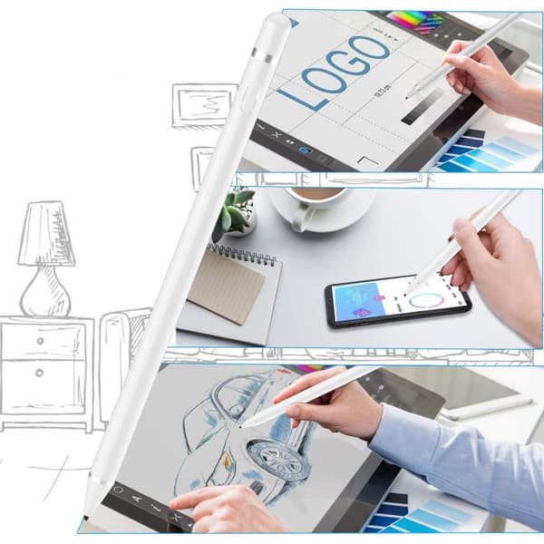 TECH-PROTECT AKTIV STYLUS PEN HVID
