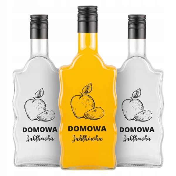 FALA flaske 500ml med HJEMMELAVET ÆBLE VODKA-tryk