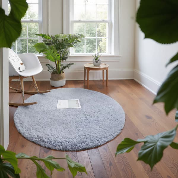 Alpaca Strado pyöreä matto 140x140 - AlpaSilver
