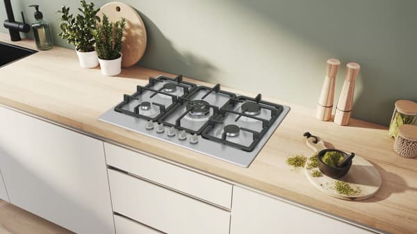 Bosch PGQ7B5K90 gaskomfur, 5 brændere, rustfrit stål