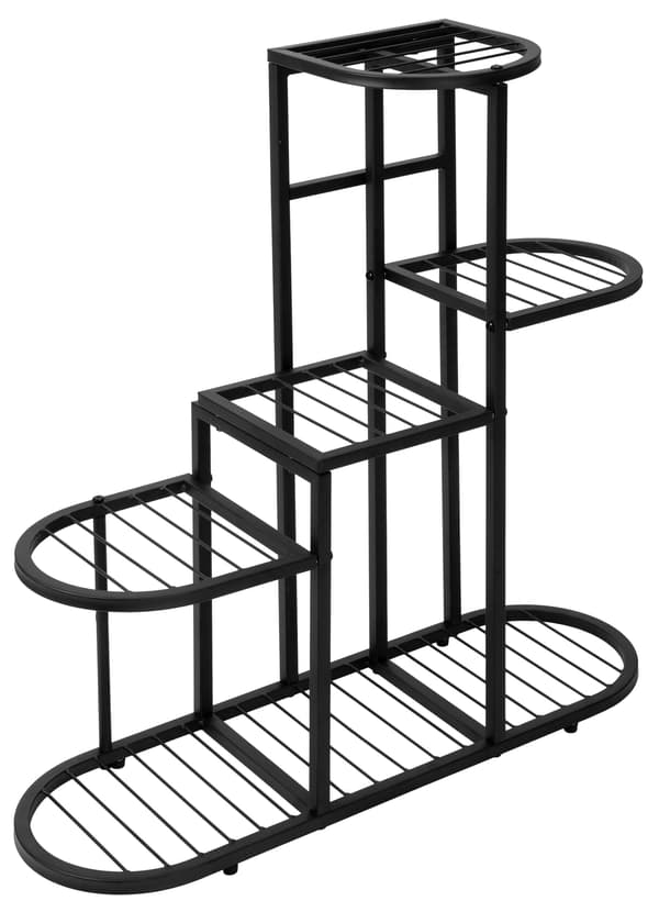 STIGAN sort metal loft blomsterstander