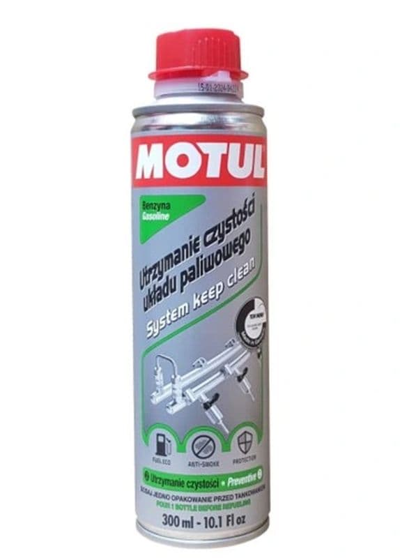 MOTUL SYSTEM KEEP CLEAN BENSIN BRÄNSLE 0,3L MOTOR BRÄNSLESYSTEMRENGÖRING