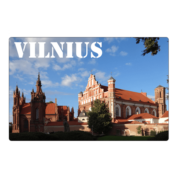 Jääkaappimagneti Vilna Pyhän Annan kirkko