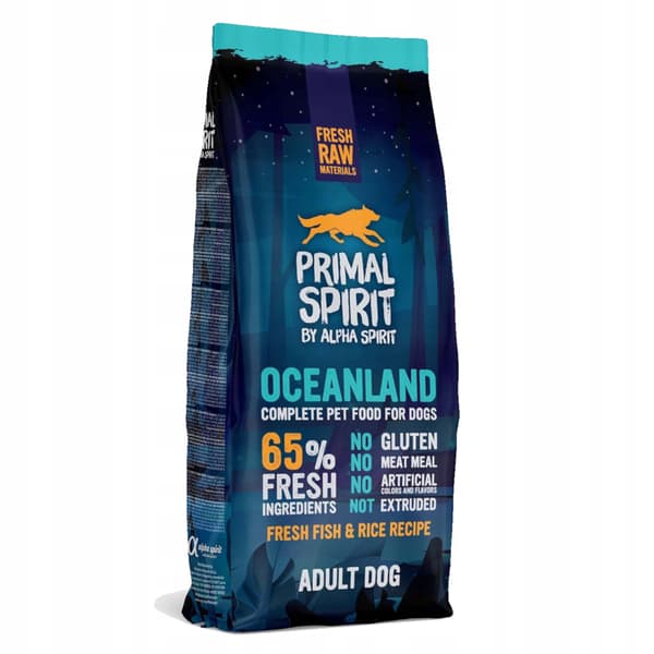 Primal Spirit Oceanland Tørfoder til Hunde 12 kg Fisk