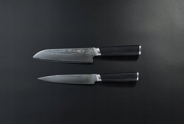 NOIS 2-osainen Damascus-veitsisetti