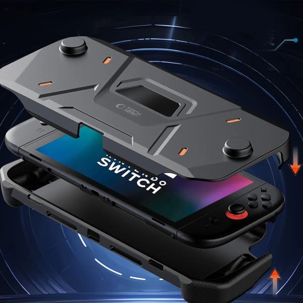 Tech-Protect Carbonox-skal till Nintendo Switch 2 - Svart
