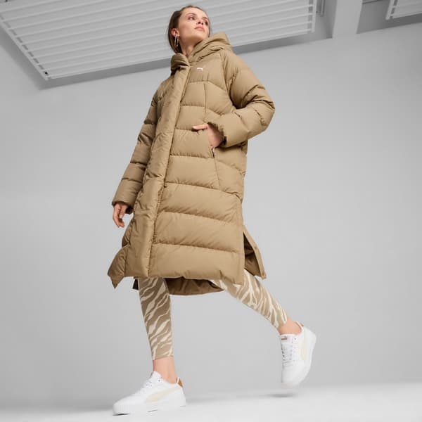 Puma LONG DOWN damdunjacka beige 62649367 storlek XL