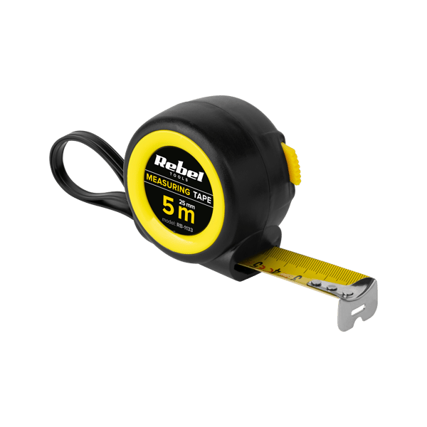 Rebel teräksinen mittanauha 5m 25mm