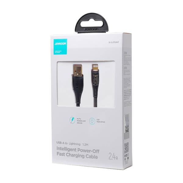 USB-A / Lightning / 2.4A / 1.2m -kaapeli Joyroom S-UL012A3 (musta)
