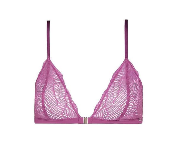 Calvin Klein mjuk spetsehållare lila M