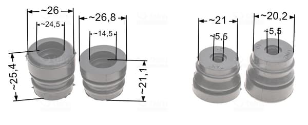 Nac SPS01*45 SC4500 CS5200 stötdämparset 5 delar för marknadssågar