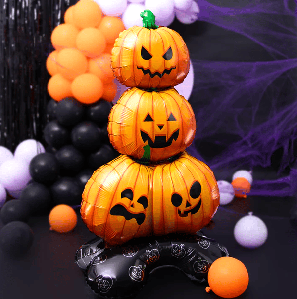 Halloween kurpitsa seisova folioilmapallo 60x107cm