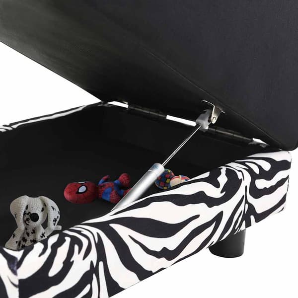 vidaXL hundesofa, sort, 57x34x36 cm, plys
