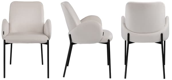 GUSTO samettinen nojatuoli, vaalea beige