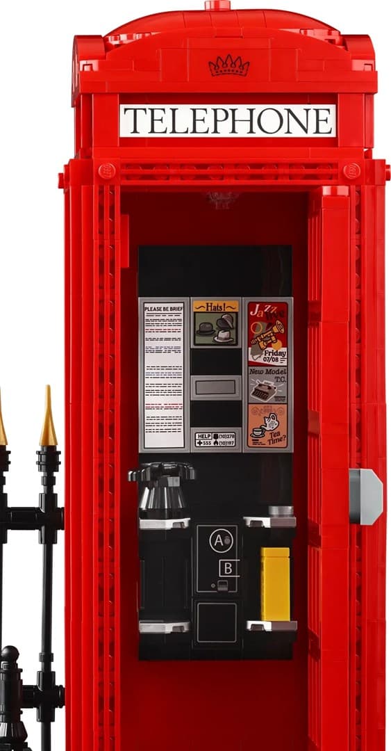 Lego 21347 Punainen Lontoon puhelinkoppi