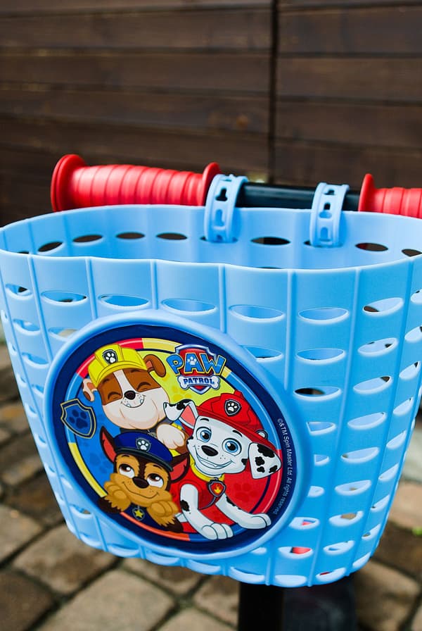 Plastikkurv til CYKEL OG SCOOTER PAW PATROL