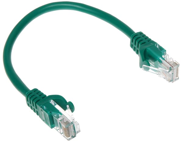 PATCHCAB RJ45/0,2-GRØN 0,2 m
