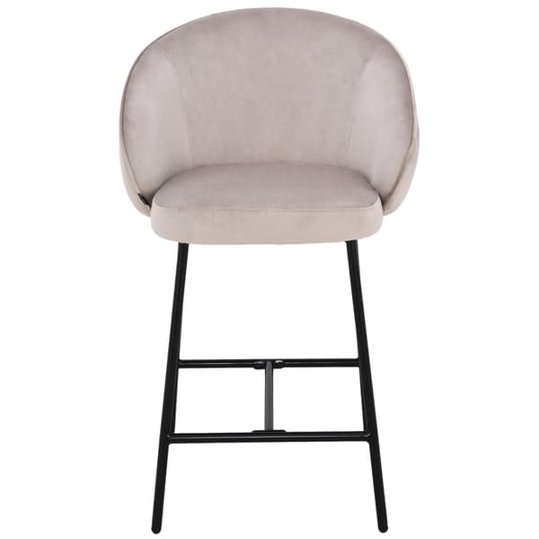 OTILO beige samettinen baarijakkara, 65 cm
