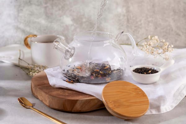Glas tekande med infuser 750 ml