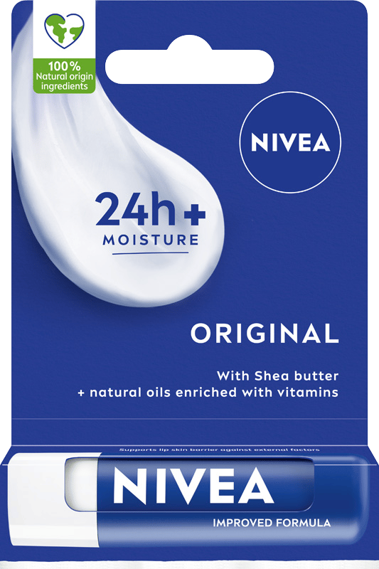 NIVEA Original Care omvårdande läppbalsam 4,8 g