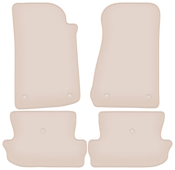 Bilmåtter PREMIUM beige til Jeep Wrangler JL 2 døre 2017-