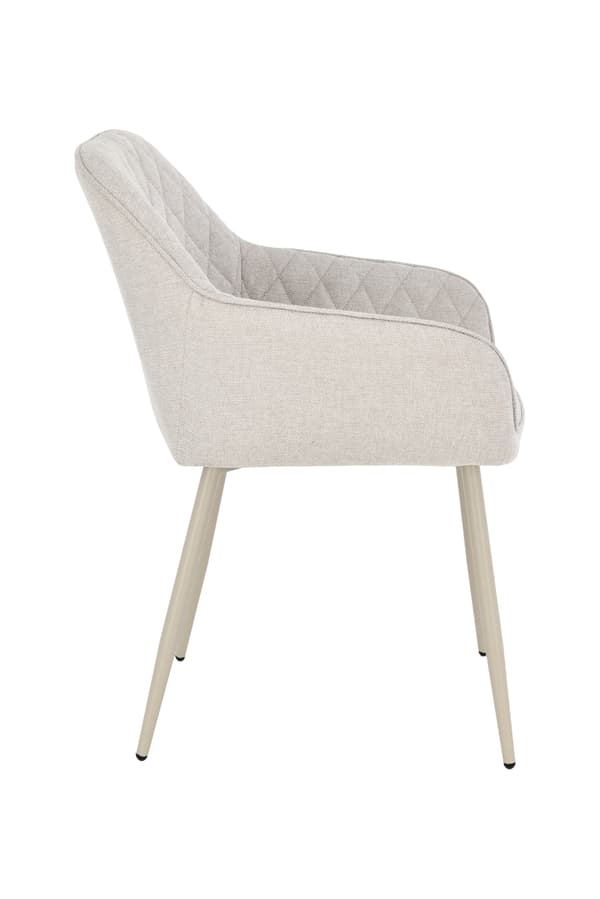 RELLO klädd fåtölj, beige tyg
