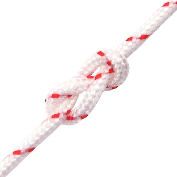vidaXL Startrep vitt och rött Ø4 mm 10 m nylon