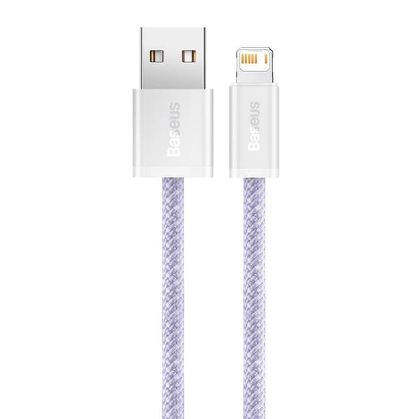Baseus Dynamic 2 USB till Lightning-kabel, 2.4A, 2m (Lila)