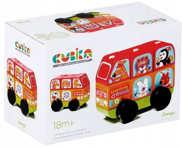 MINI LASTBIL BUSS BIL TRÄDJUR HJUL