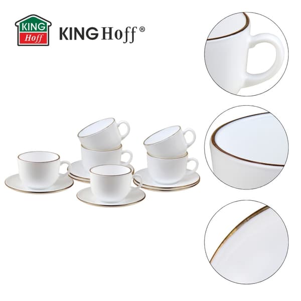 KINGHOFF OPAL KH-1929 KAFFESERVICE MED 6 KOPPAR MED FAT