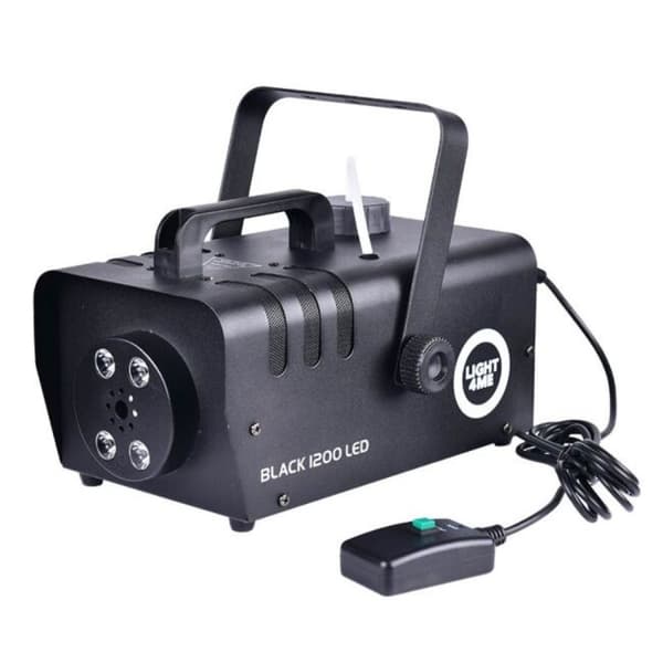 Light4Me SORT 1200 LED Røgmaskine, 850 W