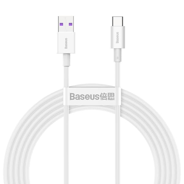 Baseus Superior Series USB til USB-C kabel, 66W, 2m (hvid)
