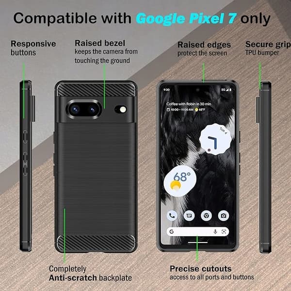 leQuiven Bakskal till Google Pixel 7 Svart