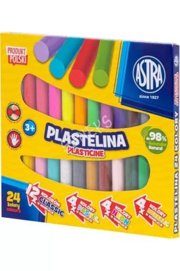 Astra Creative modellervoks 24 farver til kreativ leg og
