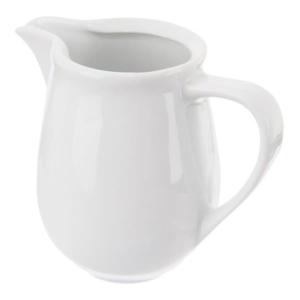 Vit porslinsmjölkkanna MONA 260 ml