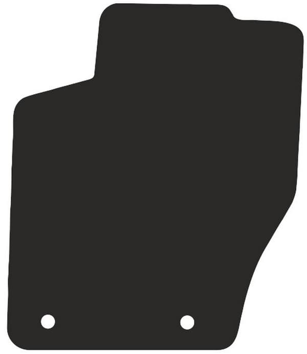 Polyamid gummibelagt førermåtte til Citroen C4 I coupe, hatchback 2004-2010