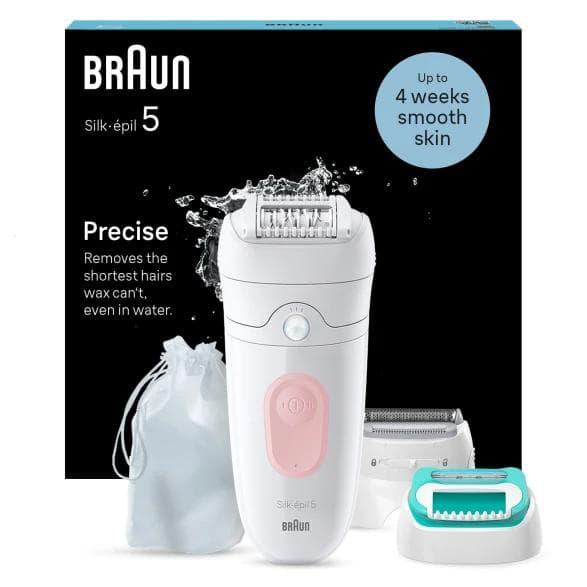 Epilator Braun Silk Epil SE5-050 Vit och Rosa