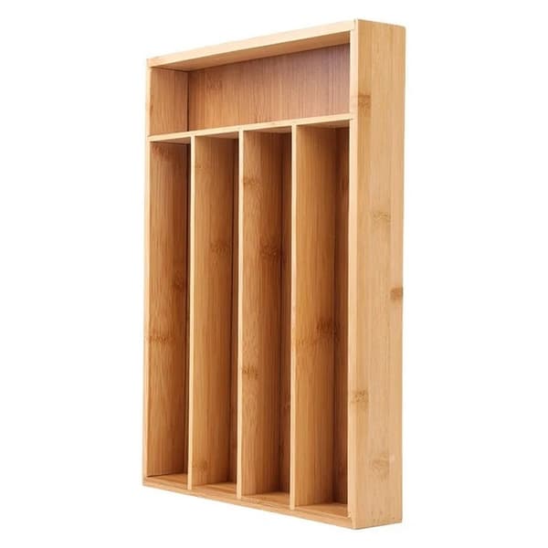 Bambu ruokailuvälineiden panos laatikkoon 35x26 cm