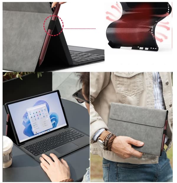 TABLET- OG TASTATURETUIS til Microsoft Surface Pro X / 9 / 10 / 11 13"