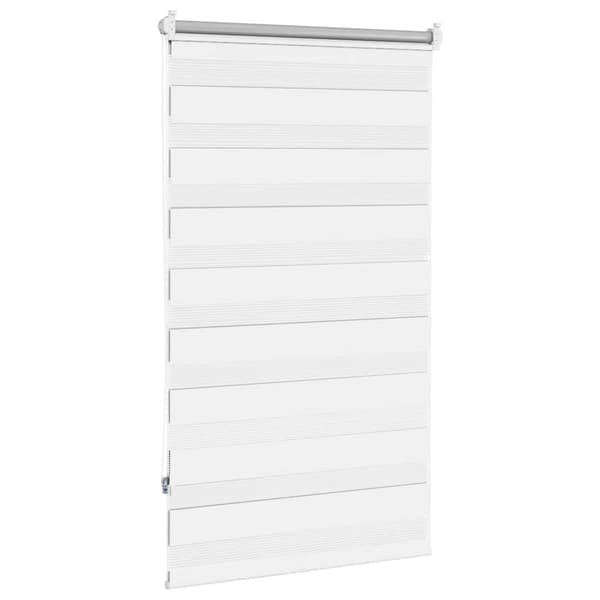 Randig rullgardin (70 x 120 cm), vit