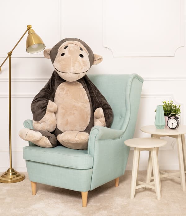 Monkey Rafa 130cm grå