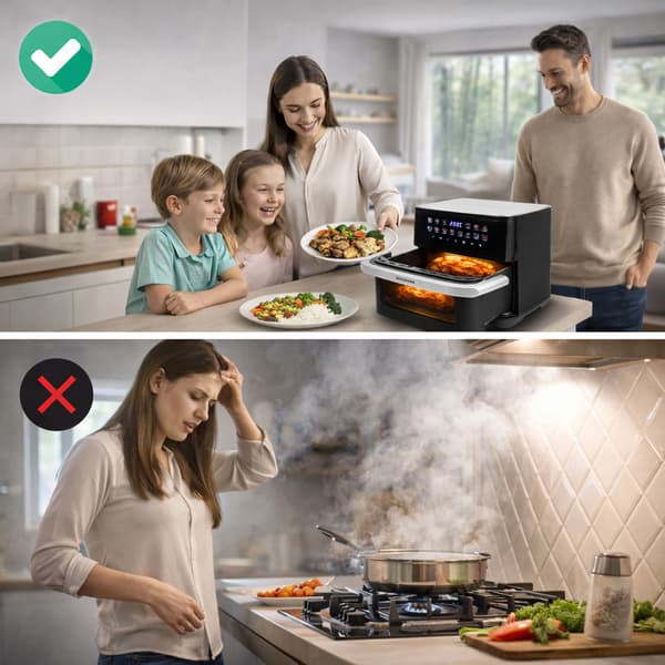 Bergmann YA 1 luftfritös 10l 2000W svart