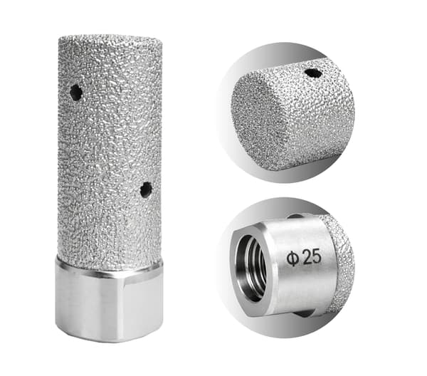 Fingerfræser diamantskive 25mm til grès keramiske fliser M14 titan