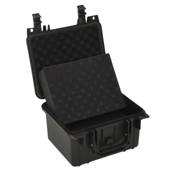vidaXL flightcase, sort, 27x25x18 cm, PP