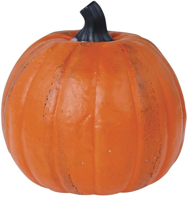 GLØDENDE GRÆSKAR Ornament Halloween Dekoration 16cm